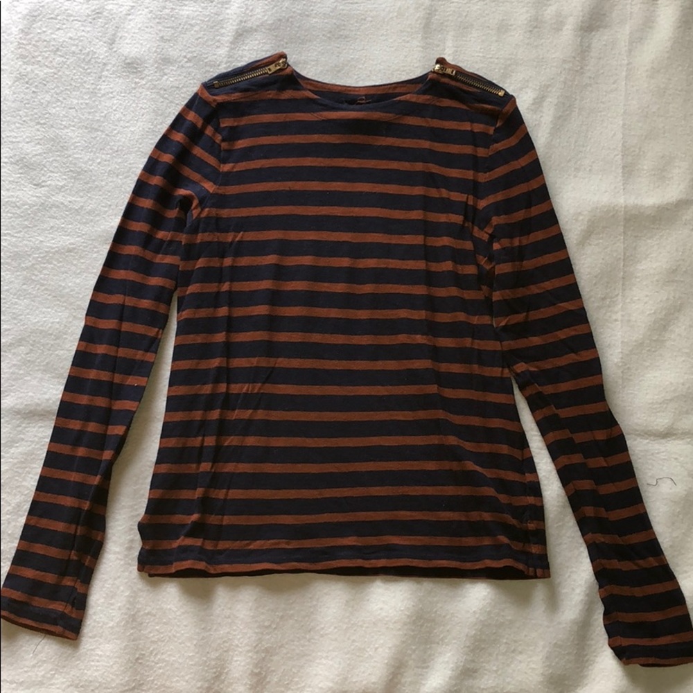 J. Crew Striped Long Sleeved Shirt